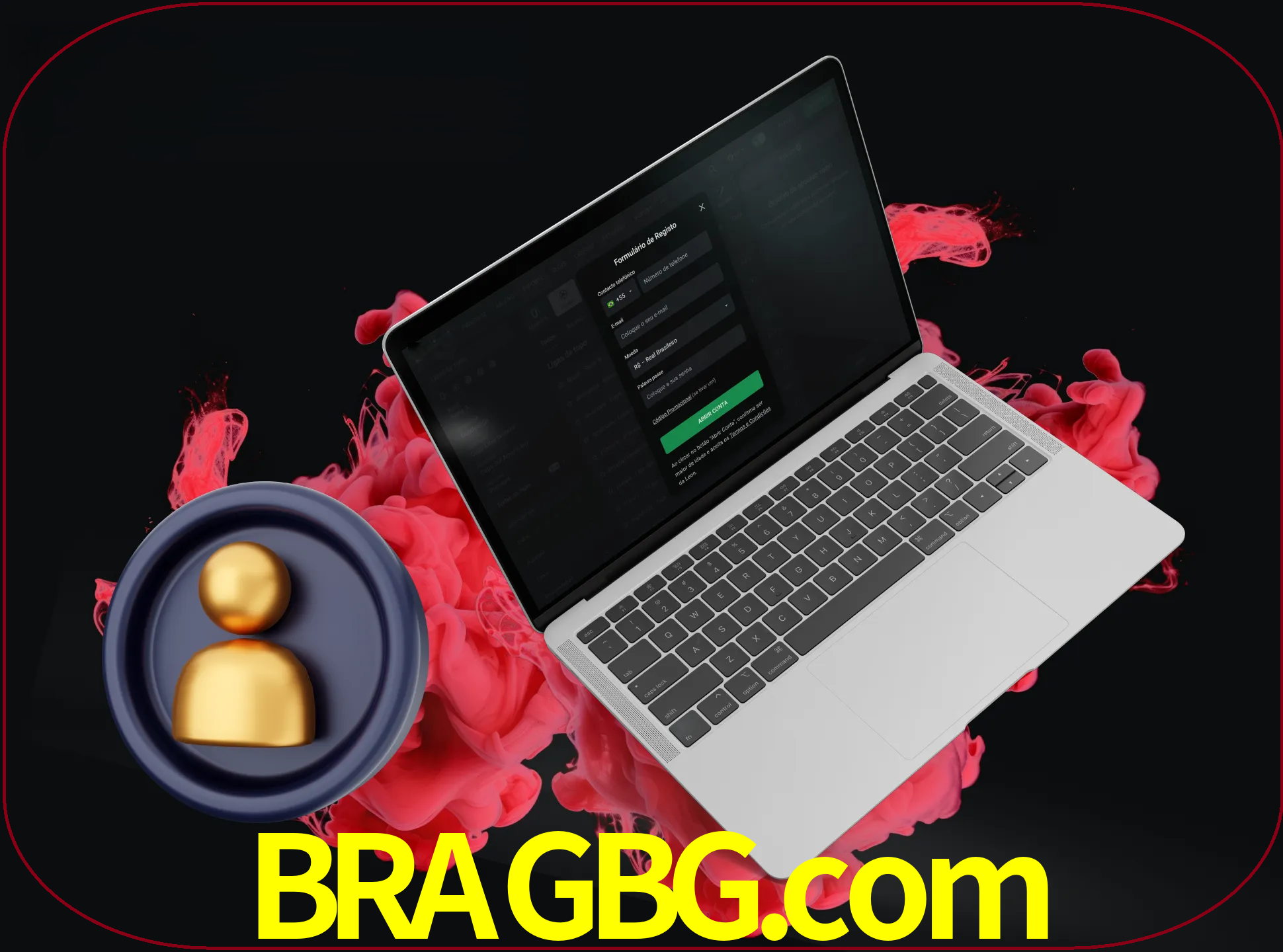 No cabeçalho do site bragbg, clique no botão que o levará a um formulário especial onde terá de introduzir as suas informações actuais.