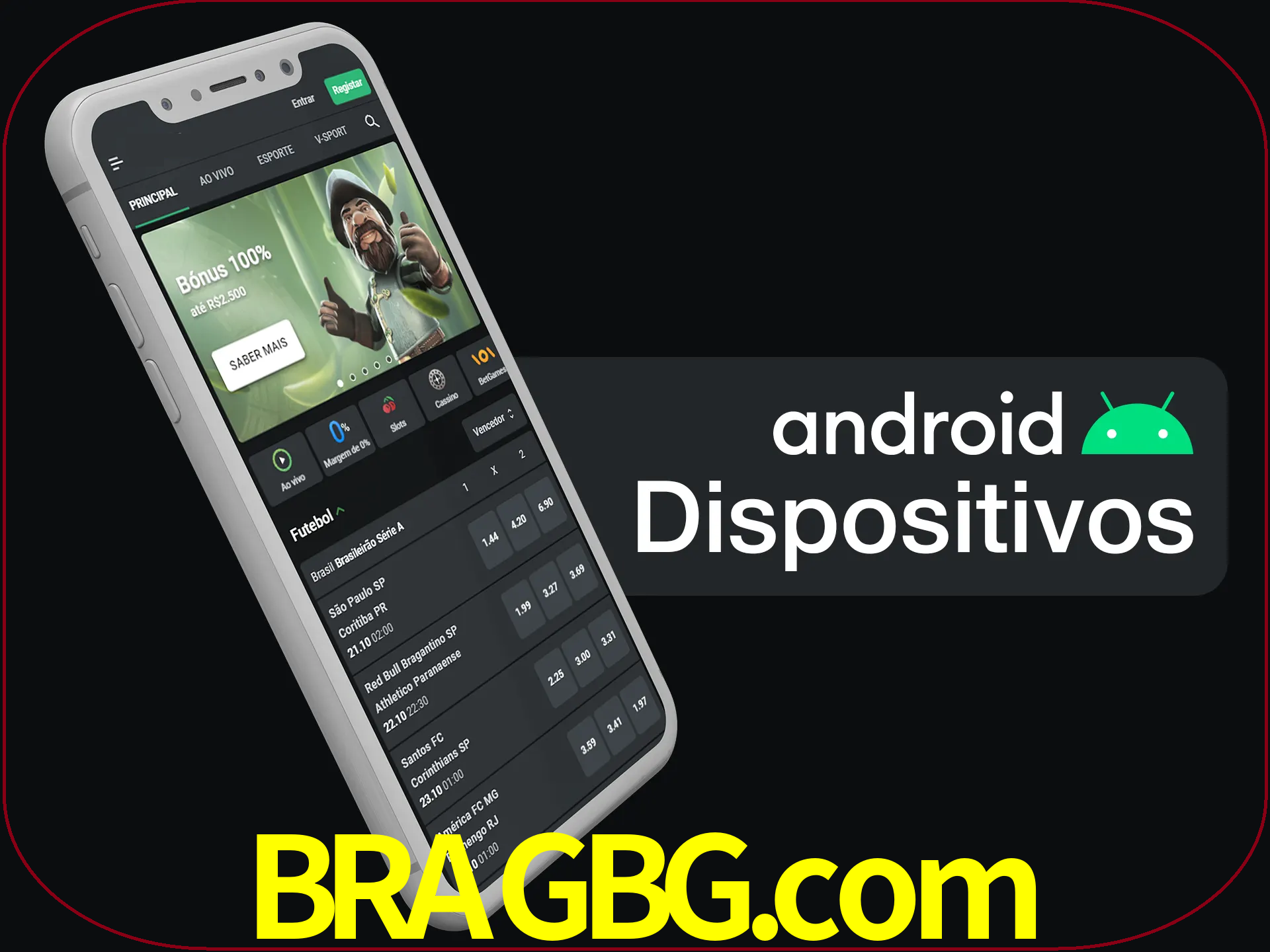 O aplicativo suporta a maioria de todos os dispositivos Android.
